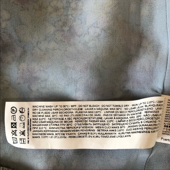 MNG Mango Floral Chiffon Front Ruche Mini Skirt - Picture 11 of 11